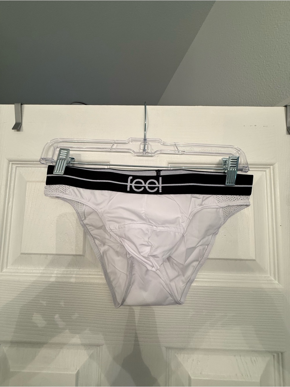 Feel Bundle 4 pack Men's Briefs - Navy, Navy Mesh, White, Teal - Picture 6 of 9
